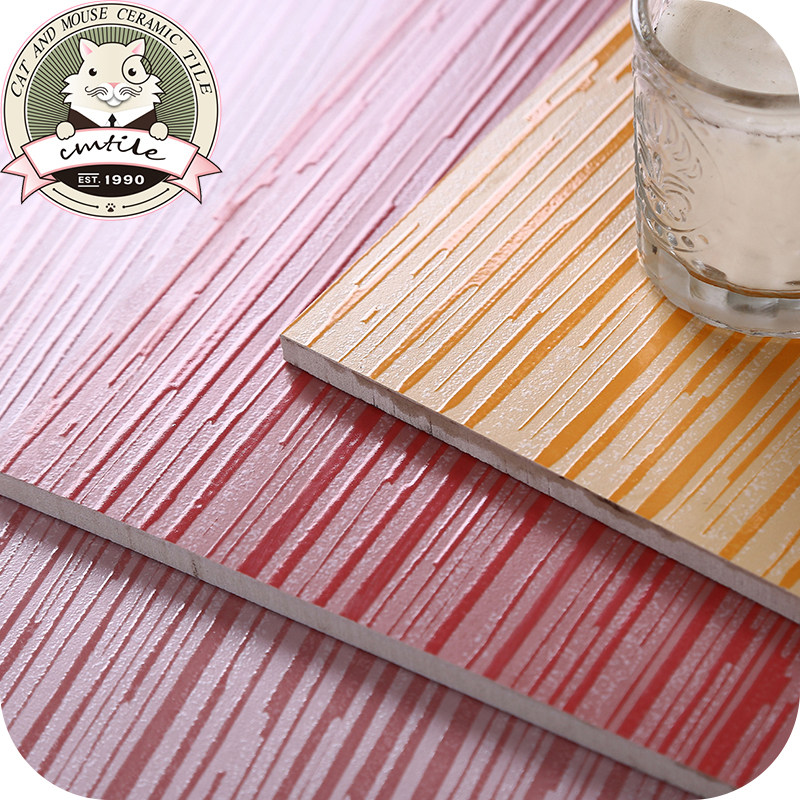 Nordic minimalist pure colour brickwork drawing bright glazed anti-slip floor tiles Living room dining room Balcony Dressing Room Matte Tiles 600