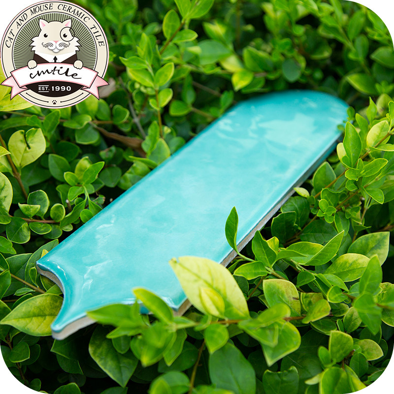 Nordic Peacock Plume Tile Living Room Dining Room Dining Room Balcony Kitchen Makeup Room Handmade Brick Sector Floor Tiles Wall Brick 90 * 300