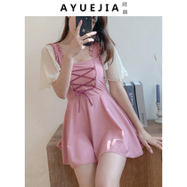 Conjoined Swimsuit Women Fairy Qi Conservative Bubble Hot Springs slim cover 2021 New exploits Dress Sexy Swimwear