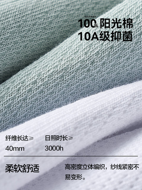 Mesh Breathable Socks Men's Mid-Calf Socks 100% Pure Cotton Sweat-Absorbent Anti-Athlete's Foot Anti-Odor Sports Socks Summer Thin Style