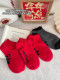 Zodiac year red socks men's gift box socks 2026 Year of the Horse New Year socks wedding festive autumn and winter cotton socks