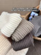 White knitted socks for women, autumn and winter pure cotton calf socks y2k thickened warm leg socks ins tide pile socks