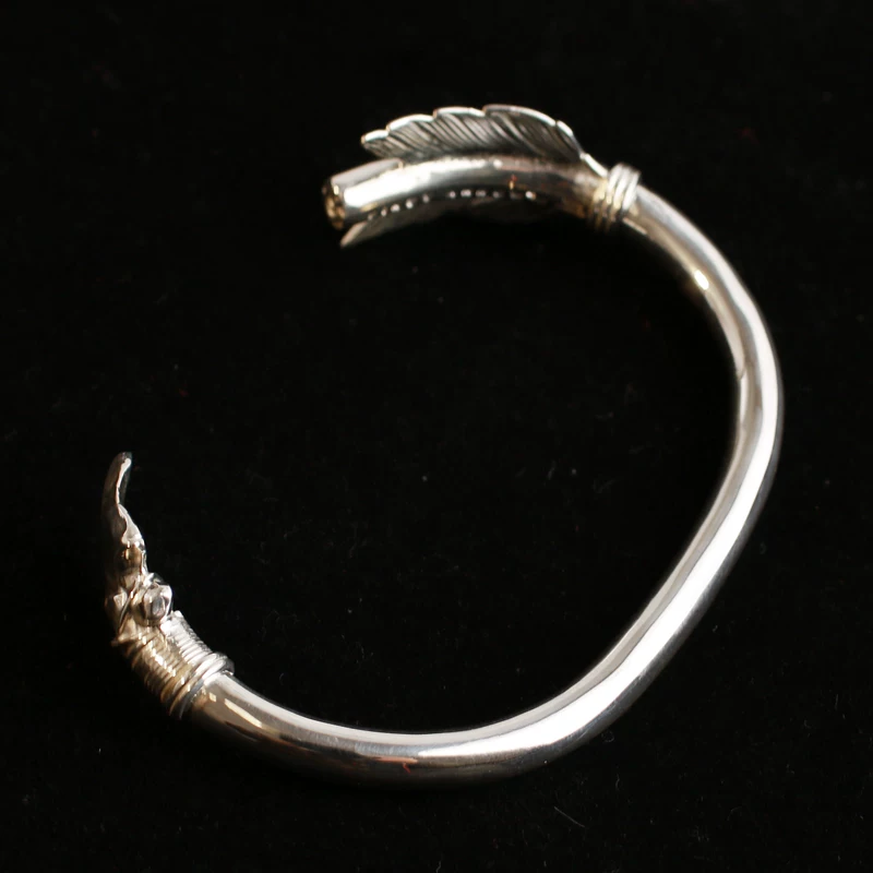 Bow and arrows handmade, bracelet, style, silver 925 sample