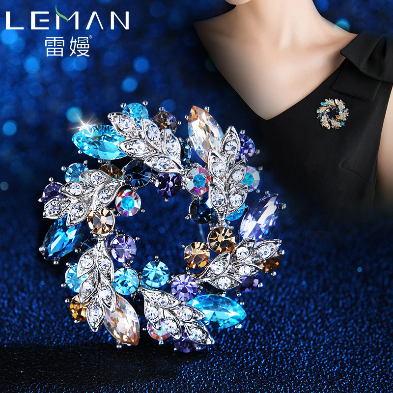 Brooch Women's High-end Cardigan Sweater Outer Suit Accessories Corsage Day Korean Atmosphere Pin Button Coat All-match Brooch