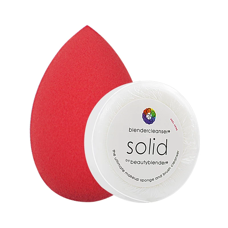 Пудра-блендер Beauty egg + мини чистое мыло beautyBlender спонж для макияжа