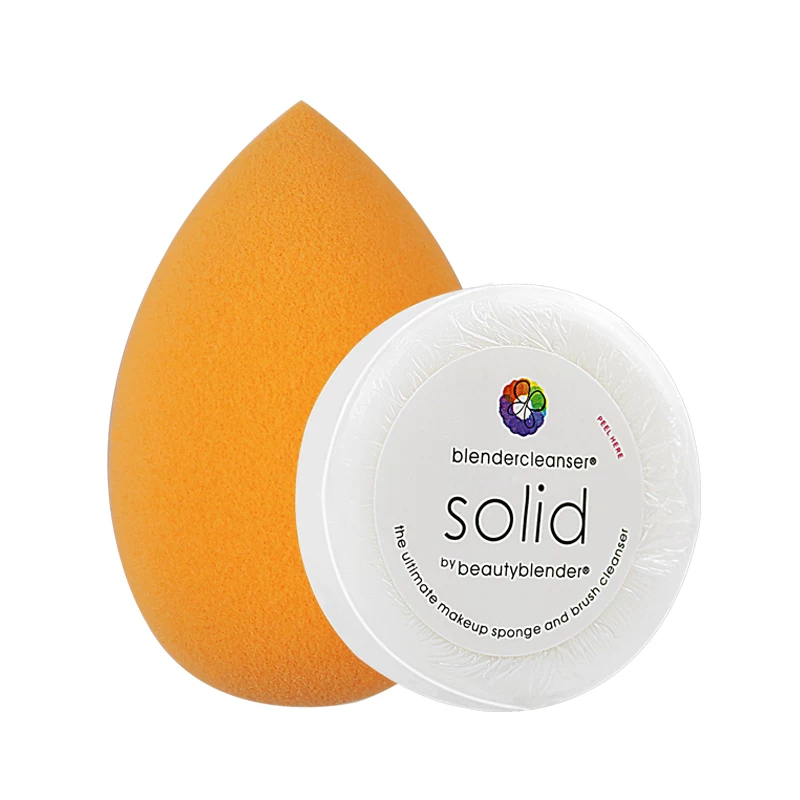 Пудра-блендер Beauty egg + мини чистое мыло beautyBlender спонж для макияжа