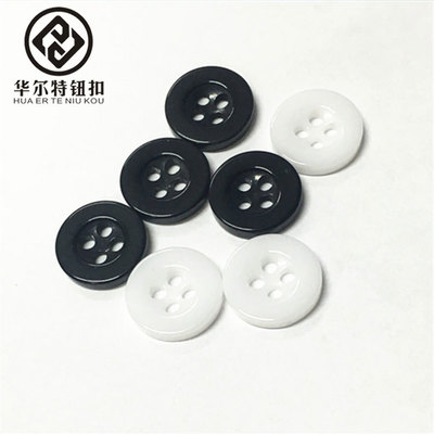 Clothing shirt buttons Cardigan shirt buttons White black resin buttons Men's and women's children's round small buttons