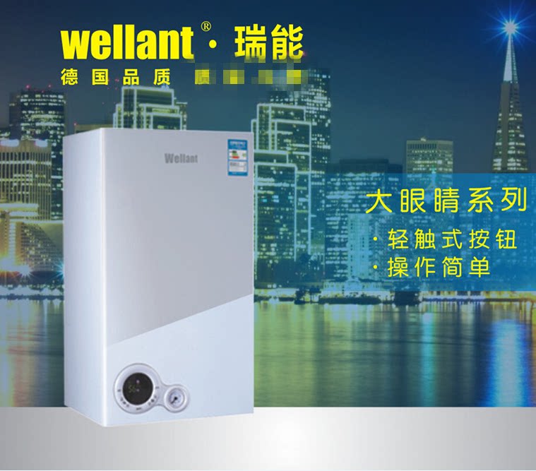 Ruineng wall hanging furnace 20 floor heating gas domestic hot water dual furnace free design specialized in the installation of bare mesh