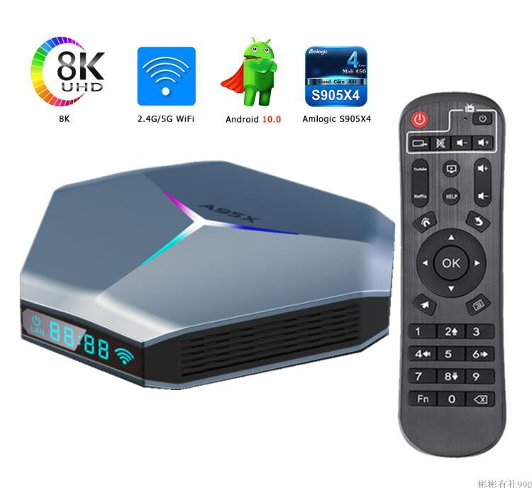 A95X A95X F4 amlogic s905x4 dual-frequency Bluetooth 4 1 android 0 11 8k tv box