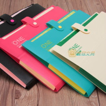 File Bill Clip Exam Paper Clip Containing a4 Multi-level Korean Student Stationery Organ bag File Bag File Package