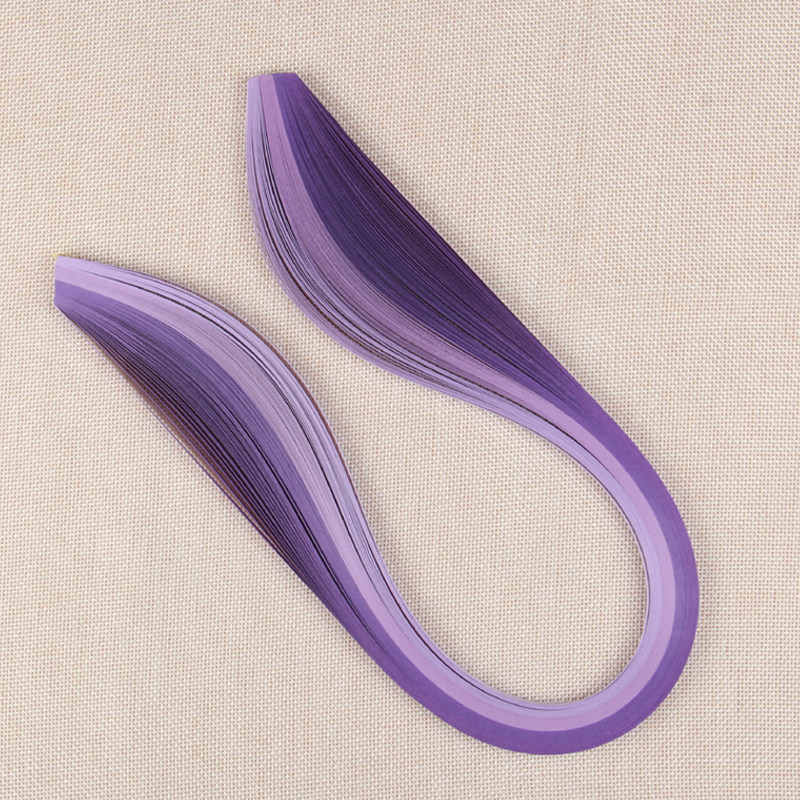 Ultra length 54 cm purple gradient roll strip 3mm 5mm 7mm 10mm DIY fine art roll toilet paper material