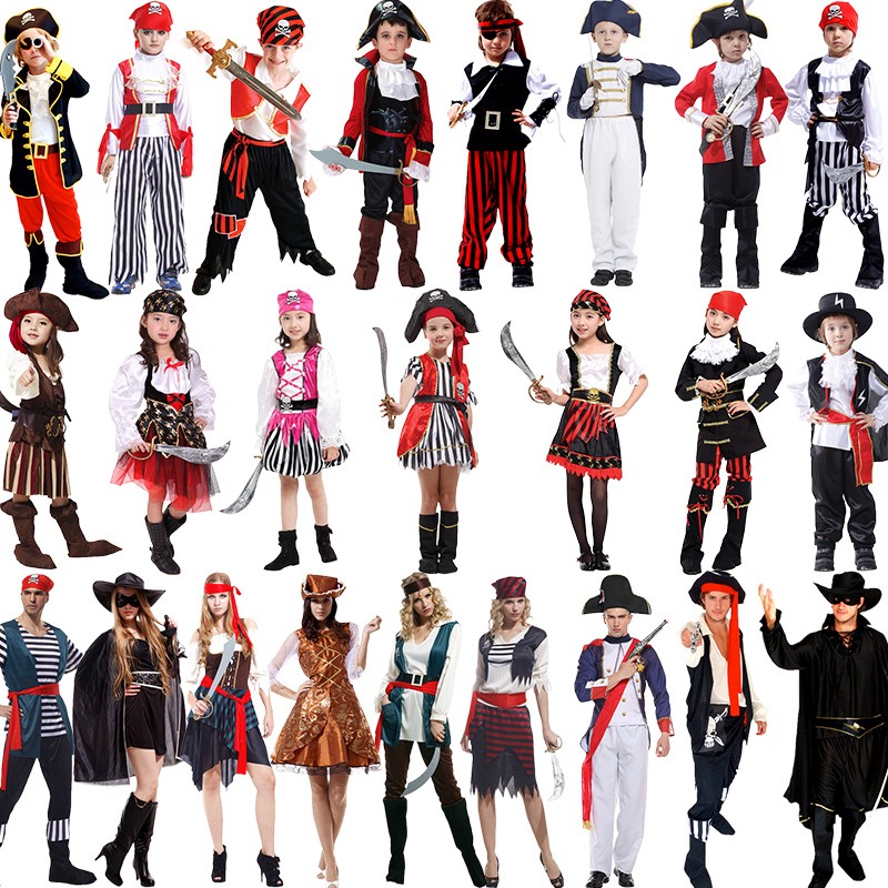 The Halloween Children's Performance Costume Young Children Pirate Princess Costume to serve Jack Captain Christmas pro!