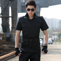 Black for training military training suit mens spring and summer special soldiers security work clothes loose and comfortable and comfortable