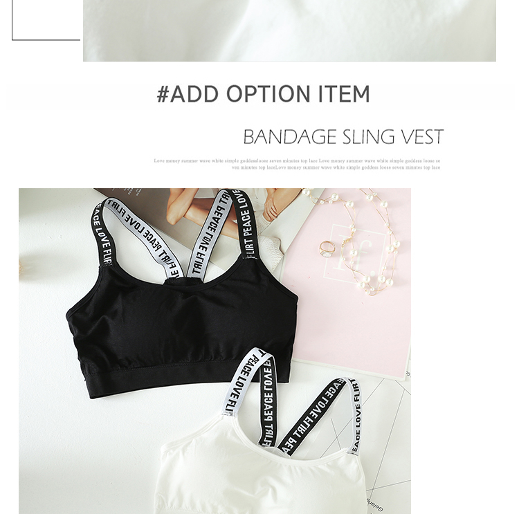 Áo lót không vành kiểu vest đẹp quấn ngực ống hàng đầu đồ lót thể thao nữ chạy tập hợp học sinh nữ sinh trung học màu bra
