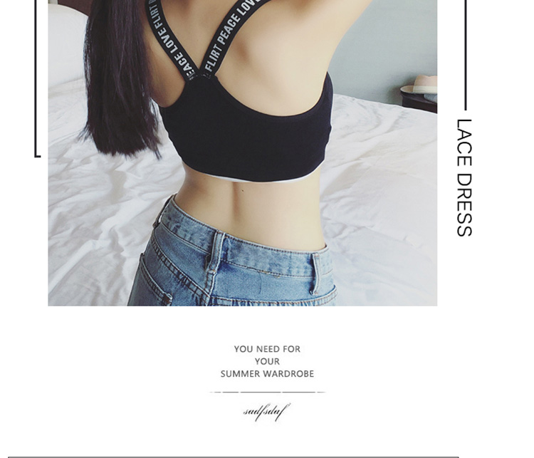 2 mảnh Quần vest vest quấn ngực đồ lót nữ ống top bra nữ thể thao ngắn học sinh trung học nữ sinh Hàn Quốc thời trang cao cấp