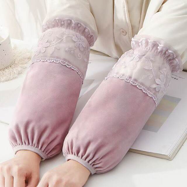 Autumn and winter fashion long wide anti-dirty sleeves for women autumn and winter student down jacket cuff sleeves office long sleeves