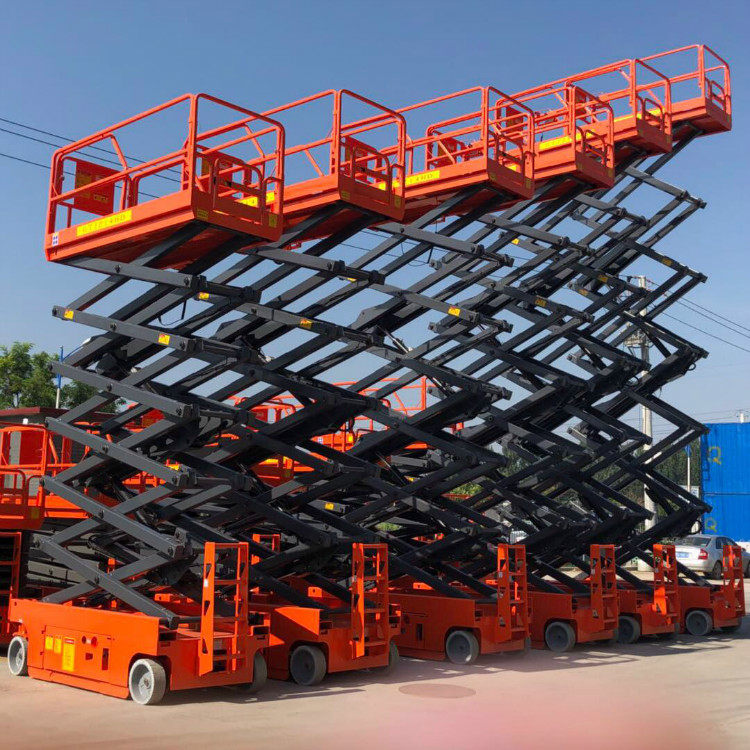 Fully automatic lifting table 8 m 10 m 12 m 12 m-walking lifting platform Lift hydraulic electric ascending car