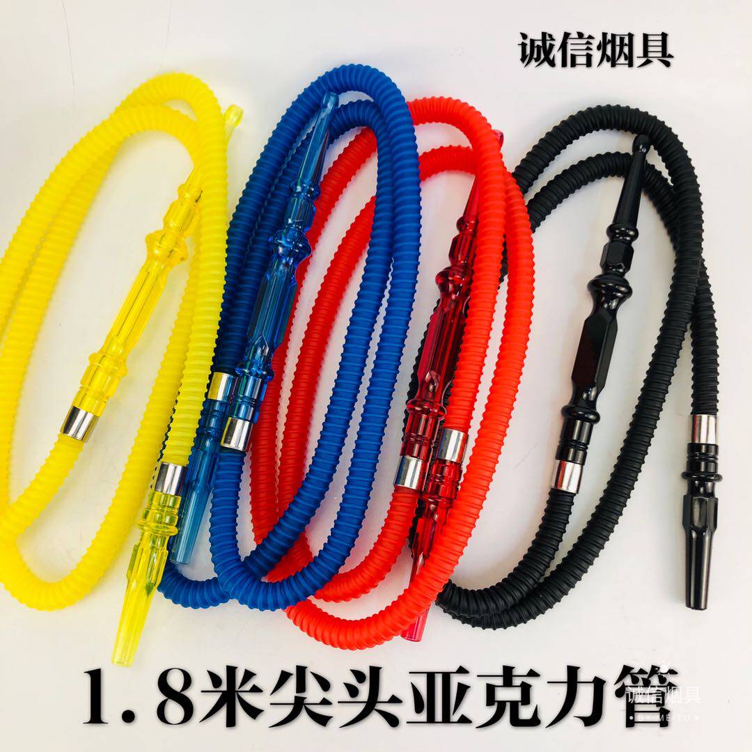 Arabian hookah large 1 6 M leather 1 8 m pointed acrylic pipe KTV hookah pipe