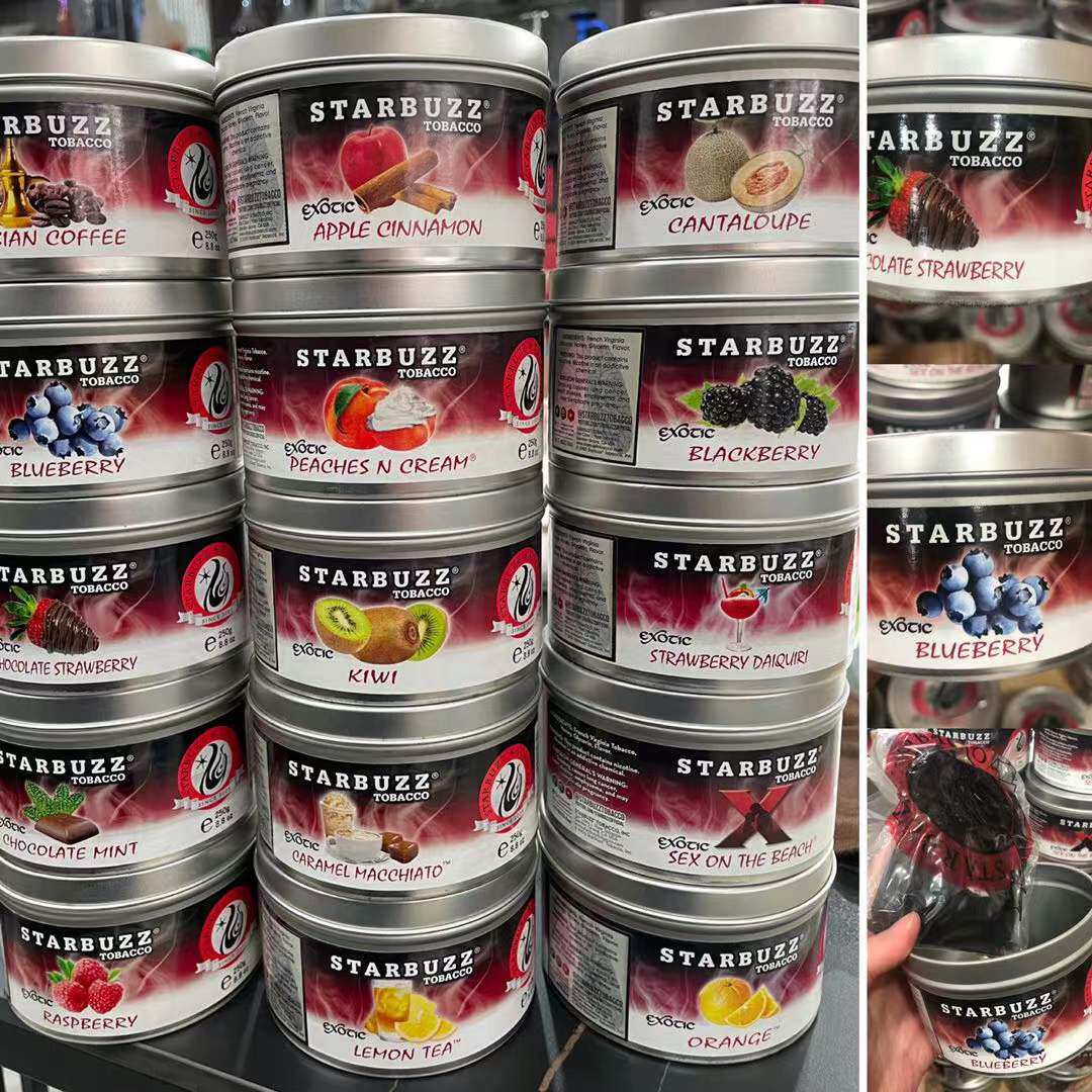 Arab water smoke bar KTV US imports Starbuzz geisha canned StarBaz 250 gr water smoke