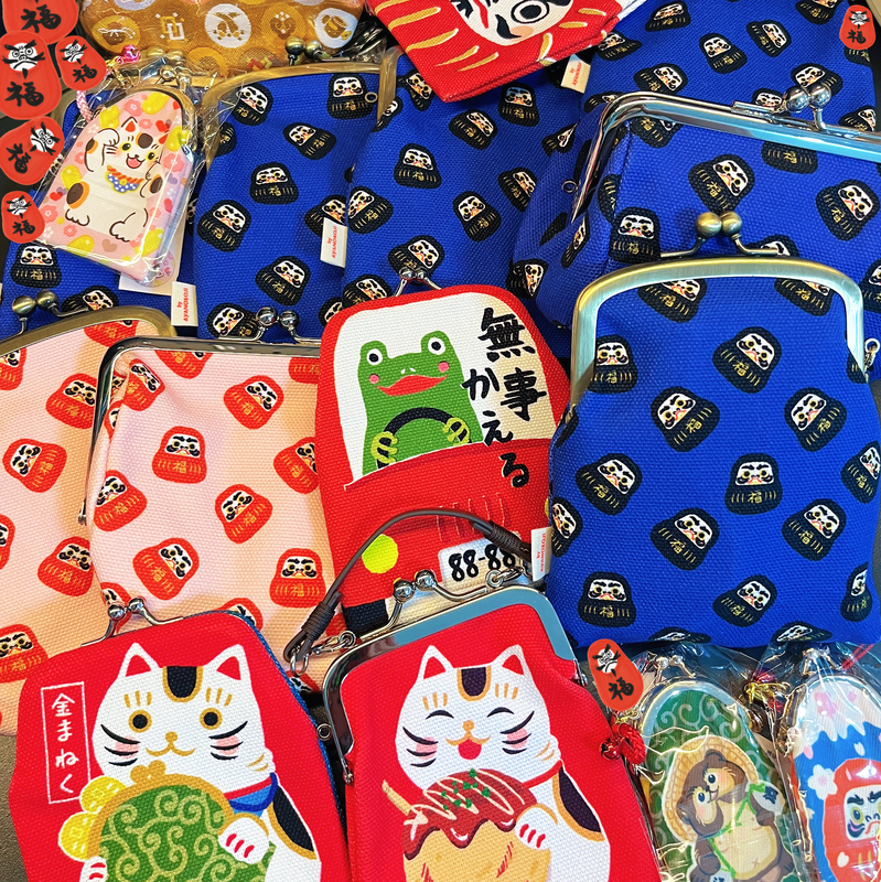 In Stock Japan Aya Daruma Coin Purse Popular Model New Year Clasp Style