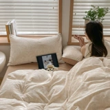 Хлопковый пододеяльник, ретро комплект, простыня, 4 предмета, постельные принадлежности