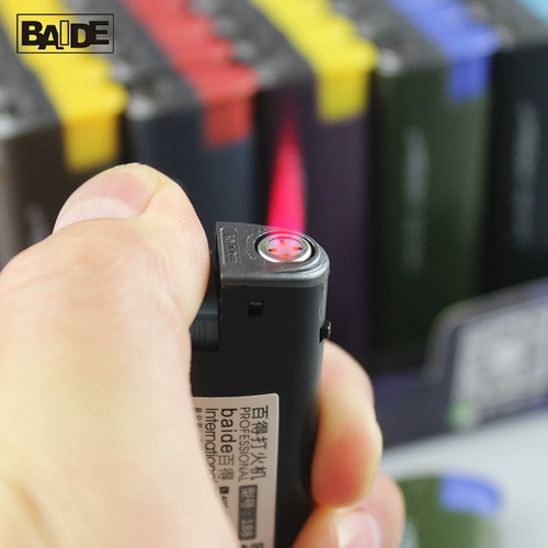 百得 Креативная взрывобезопасная пластиковая одноразовая электронная ветрозащитная зажигалка