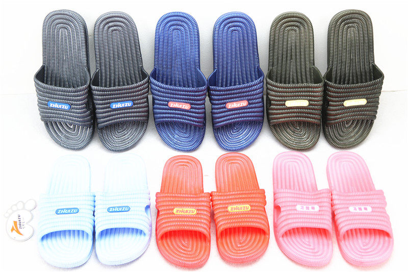 Slippers men and women Summer smart foot Plastic home Anti-slip lovers bath Soft bottom Indoor outdoors wear a word home
