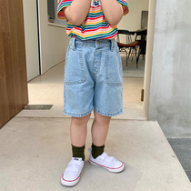 Qiqi Tong Cang Boys Shorts Summer Baby Jeans Children Pants Children 2020 New Korean Thin Tide