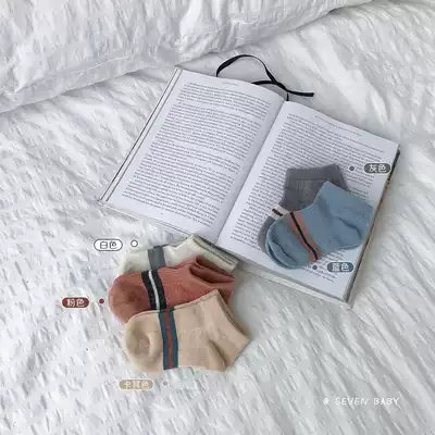 Baby socks children's socks spring and autumn Boys 1-4 years old girls cotton socks children sweat socks multicolor