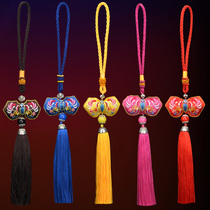 Bat pendant double-sided embroidery sachet Car pendant Car interior jewelry Small gift Hongfu Qi Tianhua Liang lucky