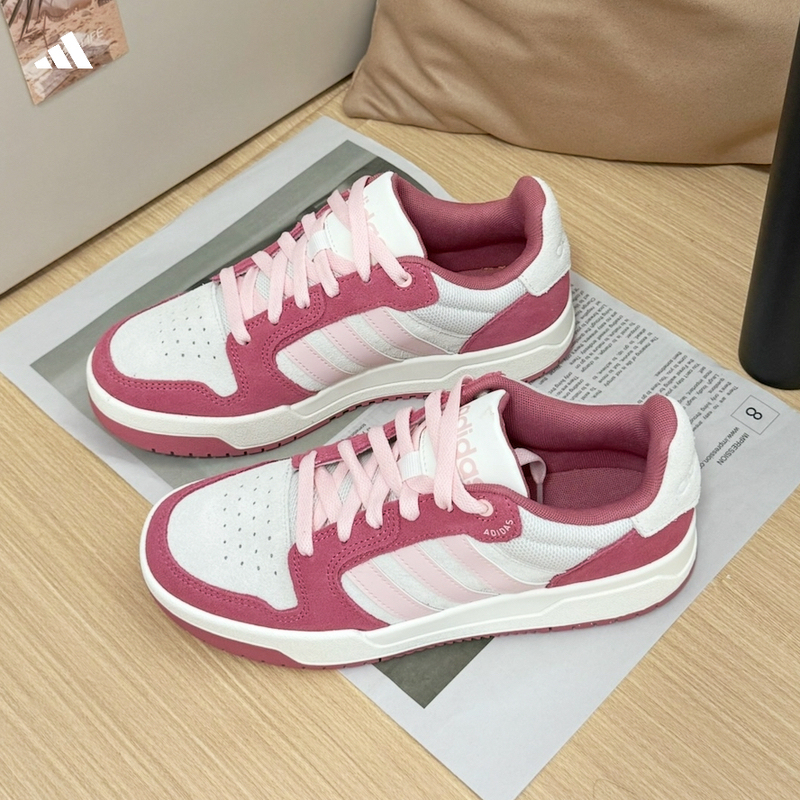 Adidas Entrap Neo Adidas Women's Shoes Raspberry Pink Classic Low-Top Casual Sneakers Kj6983