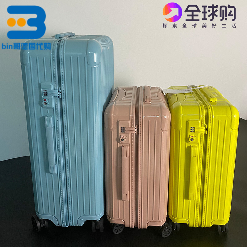 Limited Edition New Color Rimowa Essential Carry-On Luggage with Trolley Handle 20inch Pc Travel Rose Pink