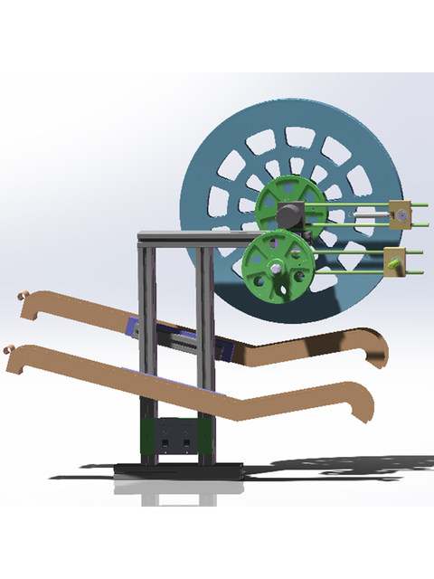 Terminal feed rack automatic machine paper tape roll motor waste paper stop plate installation support seat belt spring pressure plate