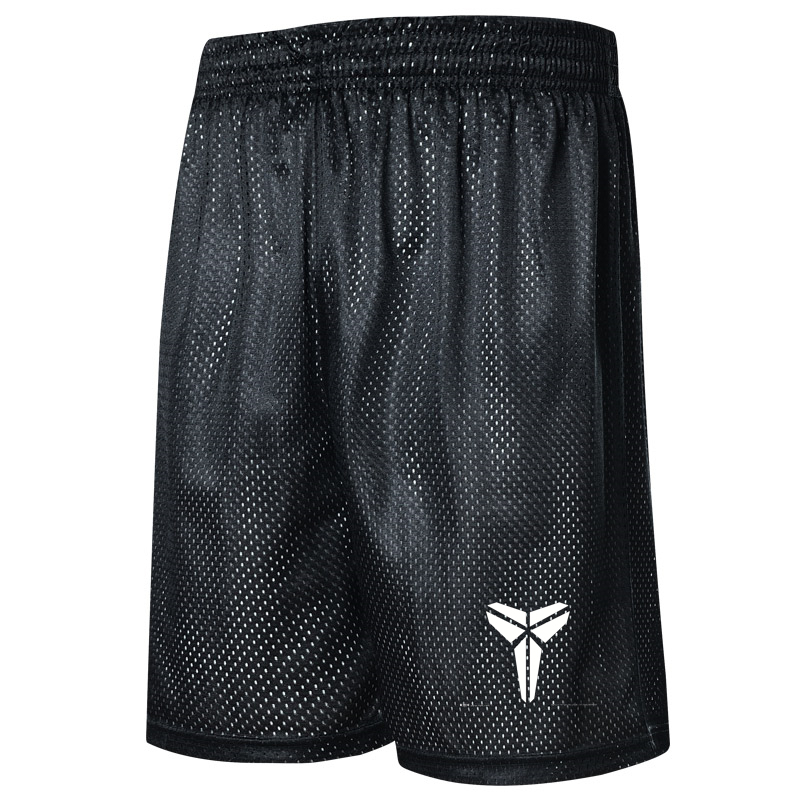 Basketball Pants Loose Double-Sided Basketball Shorts Men's Summer Mesh Five-Point Pants Sports Training Breathable Running Kobe Bryant
