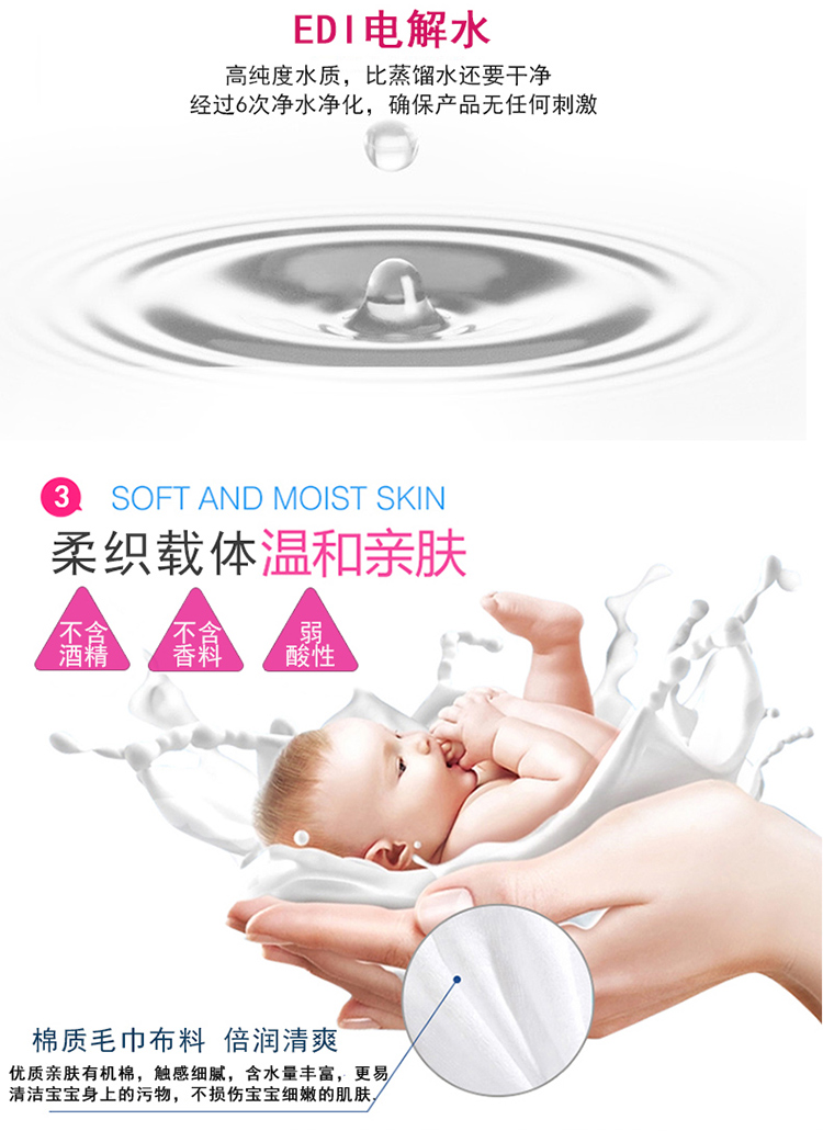 Khăn lau trẻ sơ sinh Khăn lau tay cho bé sơ sinh 5 gói để gửi 1 gói Tổng cộng có 6 gói 100 bơm 600 viên có nắp đồ sơ sinh cho bé
