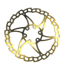 Bicycle disc brake disc 160mm six-nail brake pad surface titanium gold disc wire disc oil disc available