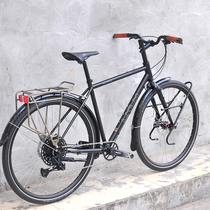 LKLM cheerful global traveler single-plate long-distance station wagon heavy-duty bicycle steel frame bicycle steel shelf