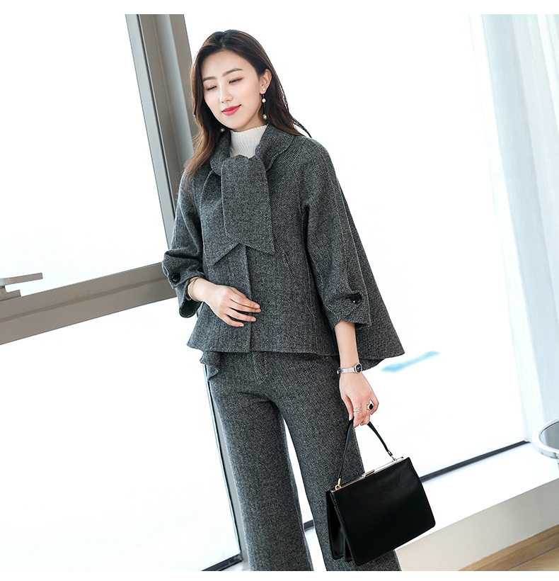Chống mùa giải phóng mặt bằng mới ngắn ngắn búp bê len áo len hai mặt cashmere áo của phụ nữ áo choàng áo dạ nữ dáng ngắn
