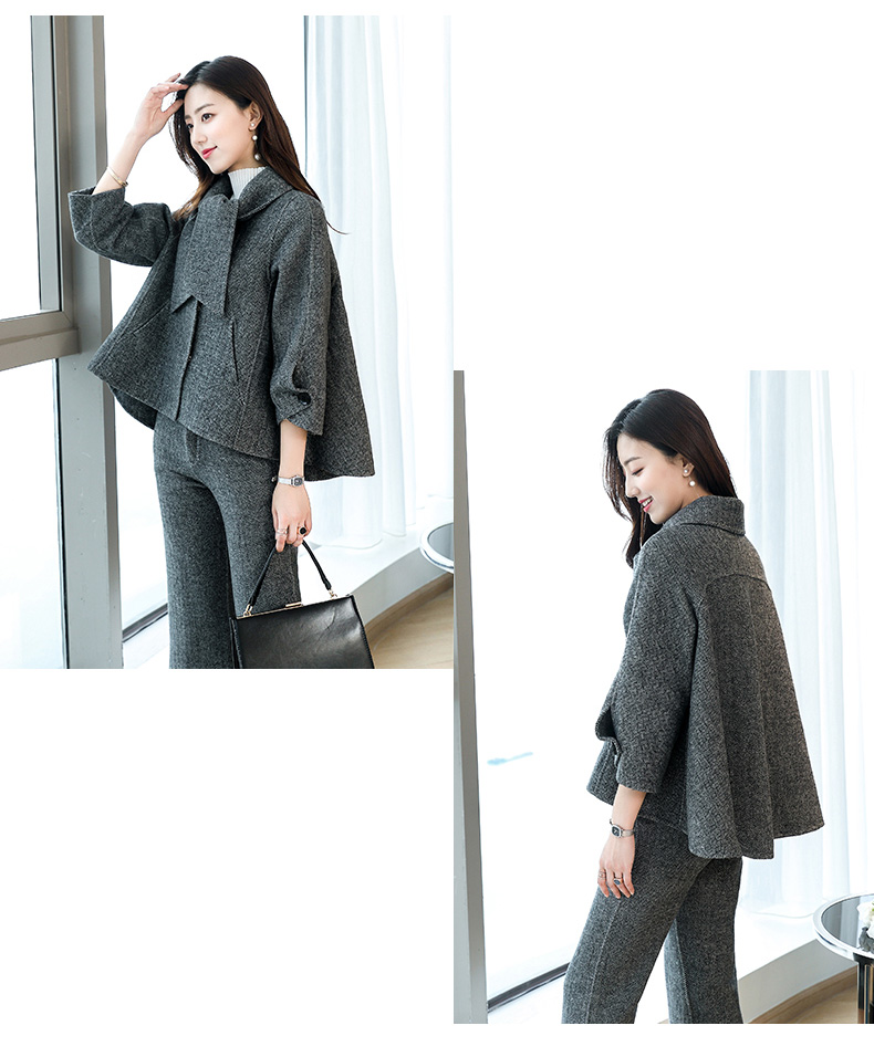 Chống mùa giải phóng mặt bằng mới ngắn ngắn búp bê len áo len hai mặt cashmere áo của phụ nữ áo choàng áo dạ nữ dáng ngắn
