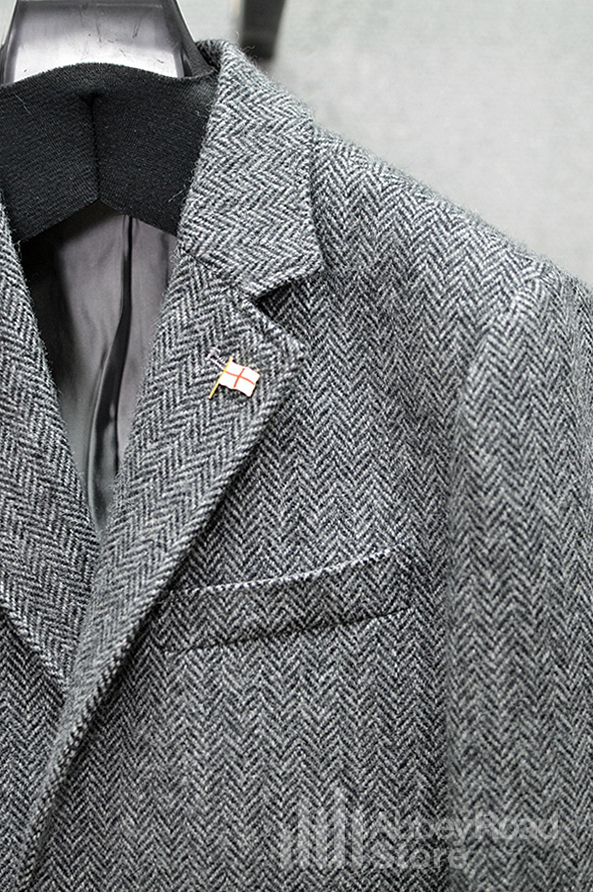 Mùa thu và mùa đông nam len Anh tweed slim suit ba mảnh phù hợp với châu Âu và Vương quốc Anh áo vest nam trung niên