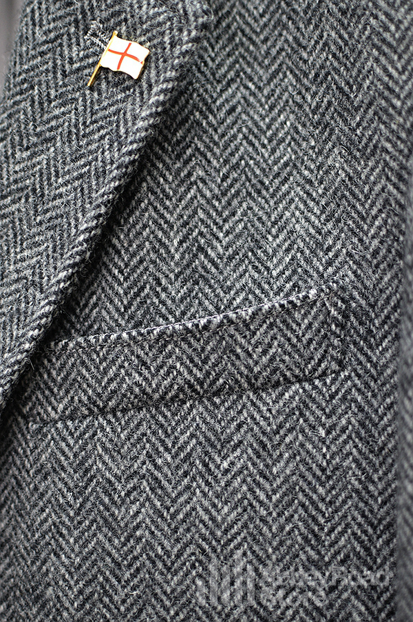 Mùa thu và mùa đông nam len Anh tweed slim suit ba mảnh phù hợp với châu Âu và Vương quốc Anh áo vest nam trung niên