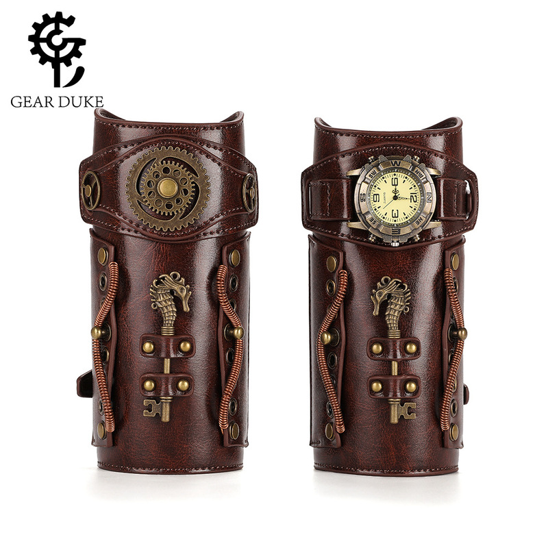 Medieval Retro Steampunk Outdoor Photography Bracelet Jewelry for Women Halloween Wristband Holiday Party Arm Ring