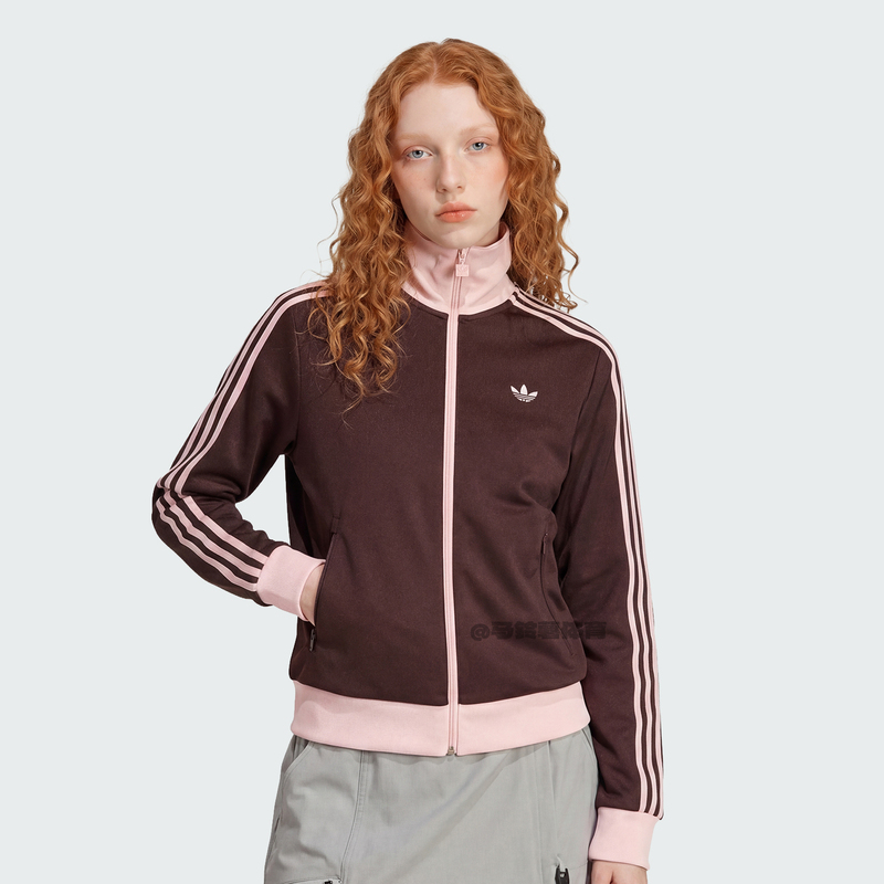Adidas Adidas Trefoil 26 Spring New Song Yuqi Same Style Striped Casual Sports Jacket Kd3742