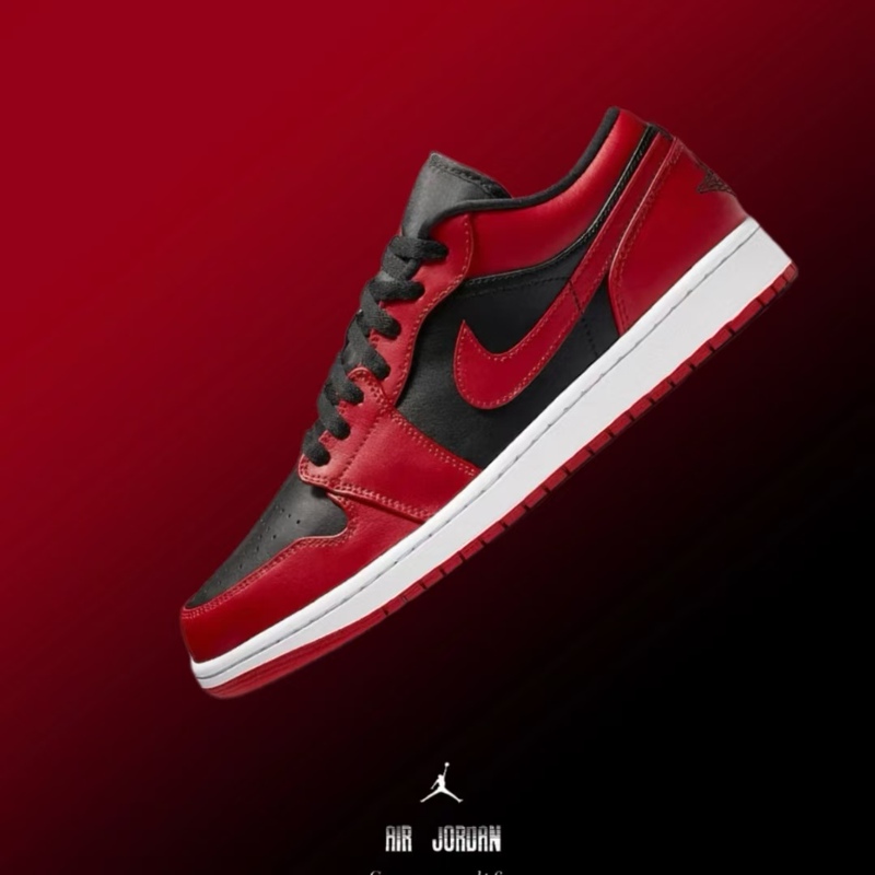 Nike Air Jordan 1 Aj1 Year of the Horse New Year Black and Red Basketball Shoes 553558-606