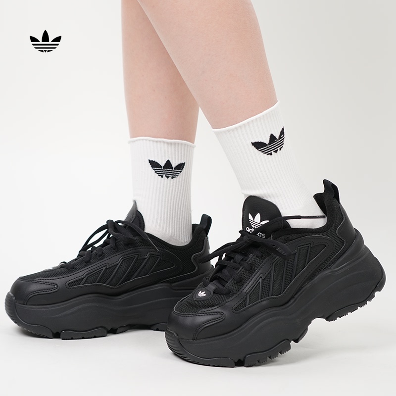 Adidas Ozgaia W Adidas Trefoil Classic Thick-Soled Sports Casual Dad Shoes for Women Jq4110