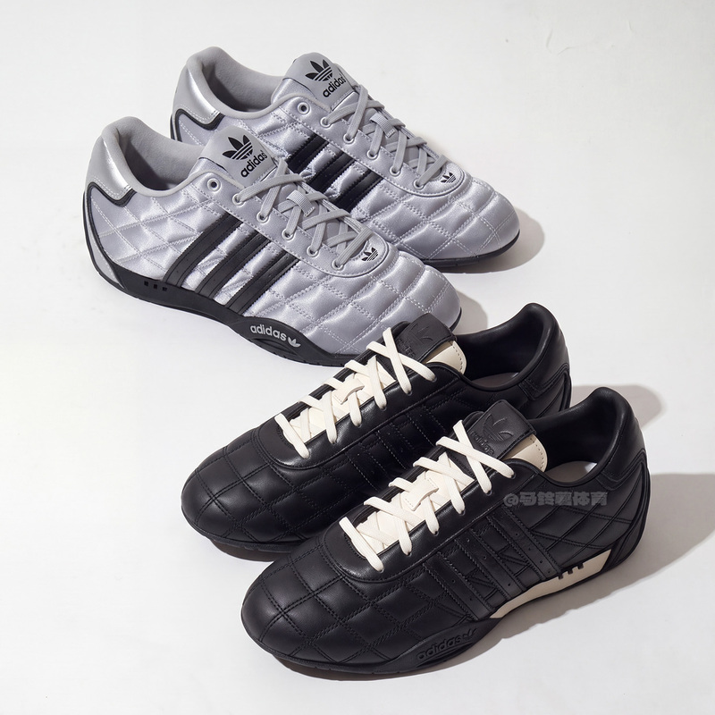 Adidas Racing Shoes, Same Model as Ouyang Nana, Flat Silver Women's Sports Casual Shoes Js0284