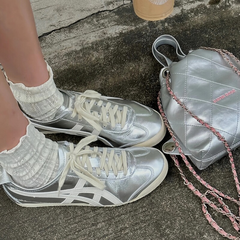 Onitsuka Tiger Mexico 66 Silver Onitsuka Tiger Casual Sneakers for Women Thl7C2-9399 Onitsuka Tiger Mexico 66 Silver Onitsuka Tiger Casual Sneakers for Women Thl7C2-9399