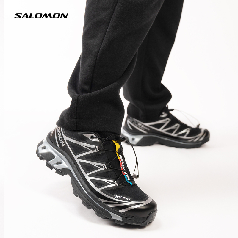 Salomon Salomon Xt-6 Gtx Black Warrior Silver Outdoor Waterproof Running Shoes for Men and Women 474506