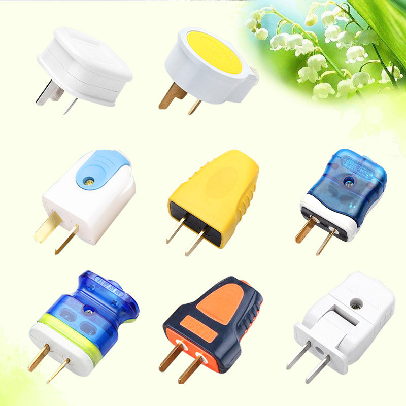 Three-legged two-legged power plug 10A16A air-conditioning high-power two-pole three-item household pure copper rotation without wire