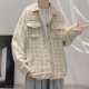 Jacket Men's Korean Style Loose Lazy Design Niche Top Spring and Autumn Oversize Small Fragrant Style Jacket Gown